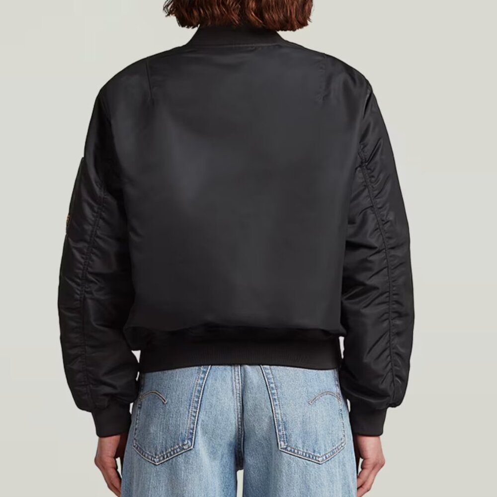 G Star Macro Balloon Bomber Padded Jacket Womens Black Small - Picture 2 of 6